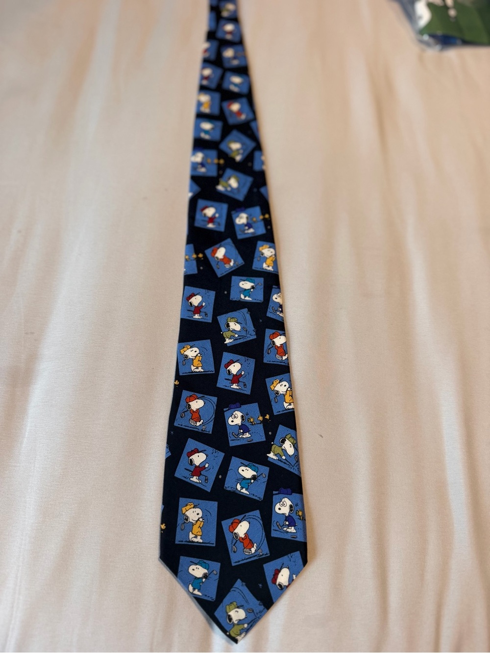 Peanuts Navy Blue Snoopy Patterned Tie - Picture 2 of 5